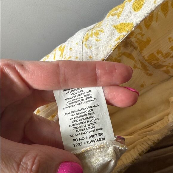 O’Neill Andre Mustard Yellow Floral Print Halter Dress - Picture 10 of 10